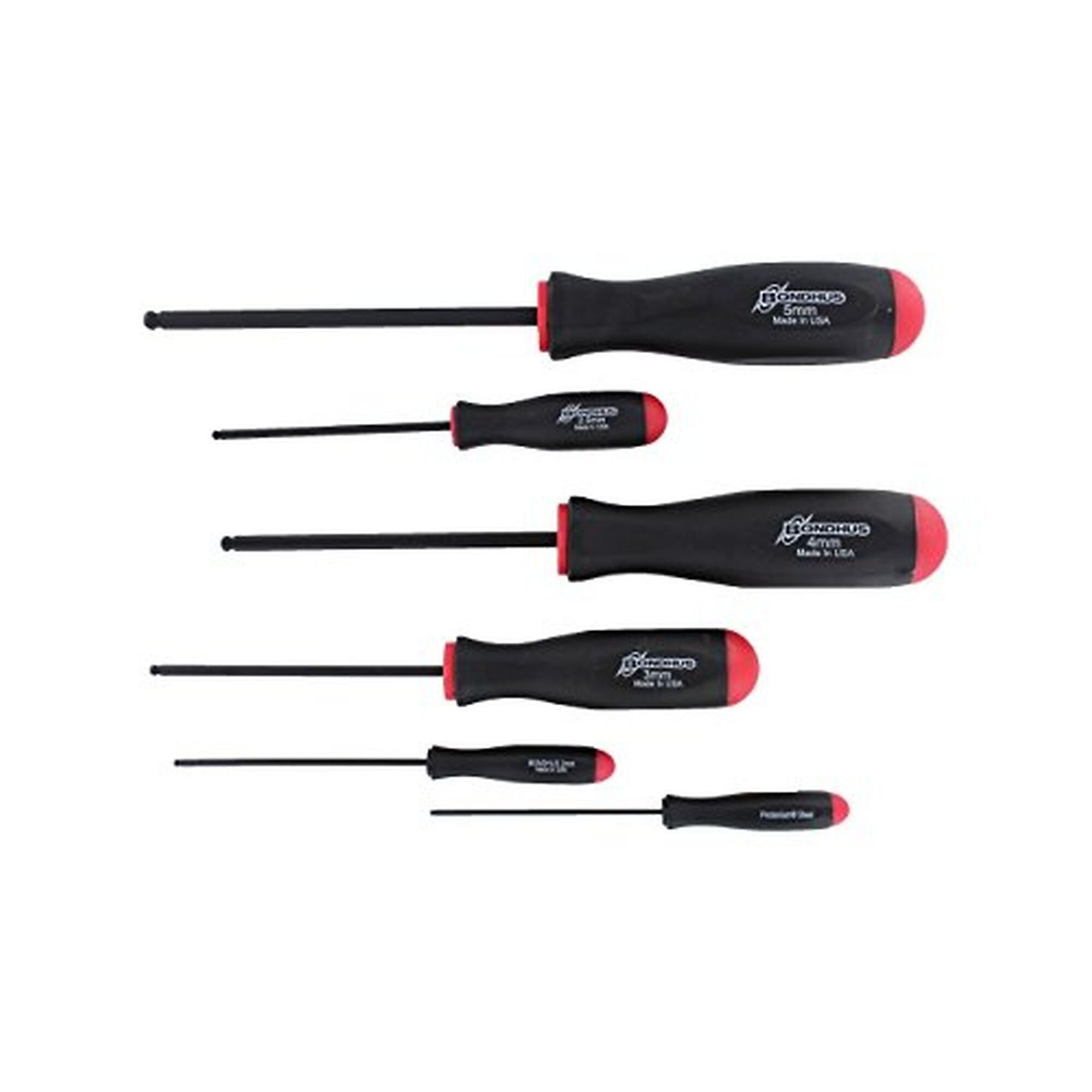 Bondhus, ProGuard Ball End Screwdriver, 6 Piece, Drive Type Other, Model# 10686